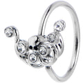 BodyCandy 20G 5/16 Clear Gem Scrolling Elegance Nose Hoop — main product shot