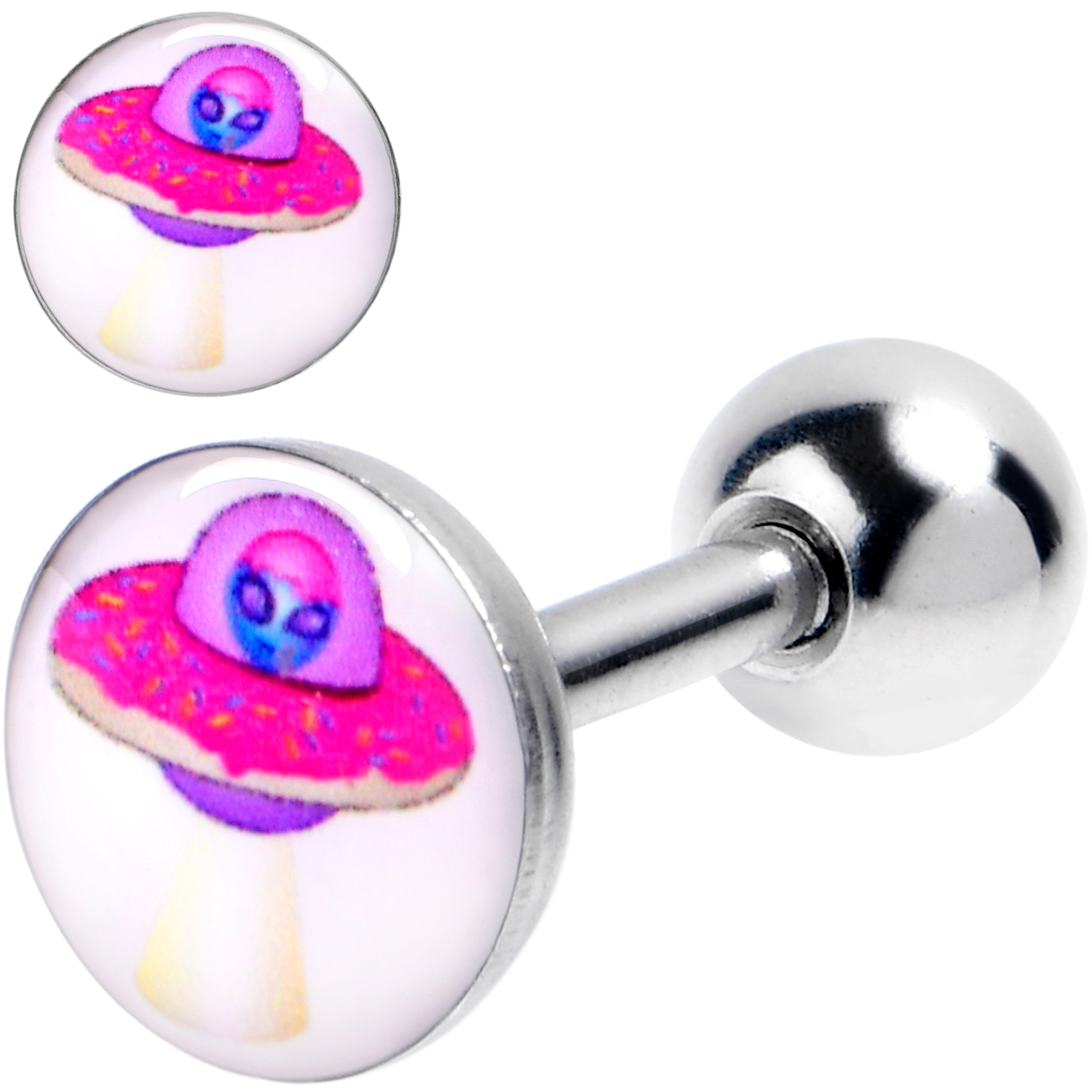 BodyCandy 16G 1/4 UFO Alien Ship Cartilage Tragus Earring — main product shot