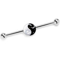 BodyCandy 14G Night And Day Yin Yang Industrial Barbell 38mm — main product shot