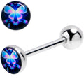 BodyCandy Futuristic Butterfly Barbell Tongue Ring — main product shot