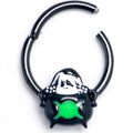 BodyCandy 16G 3/8 Triple Moon Cauldron Hinged Segment Ring — main product shot