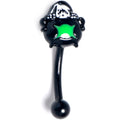 BodyCandy 16G 5/16 Black Triple Moon Cauldron Curved Eyebrow Ring — main product shot