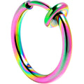 BodyCandy Rainbow Clip On Fake Nose Ring — main product shot