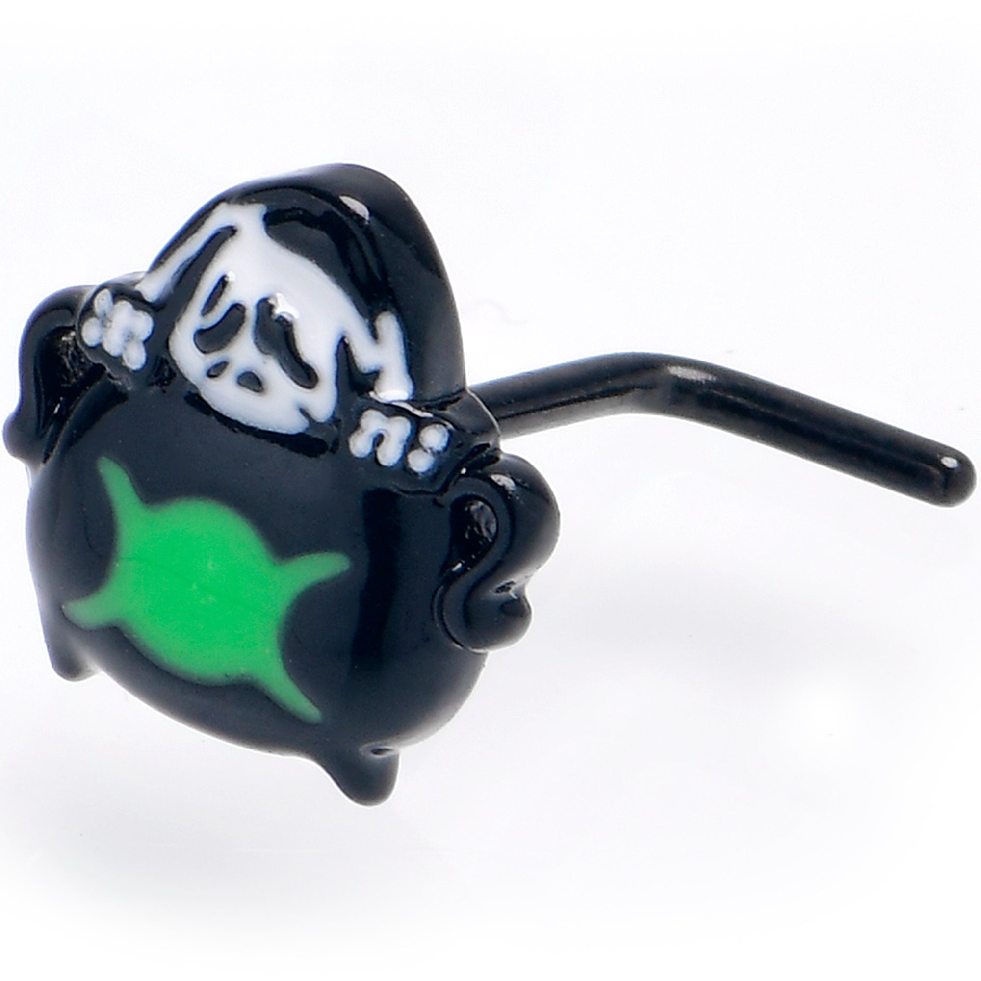 BodyCandy 20G Triple Moon Cauldron L Shape Nose Ring — main product shot