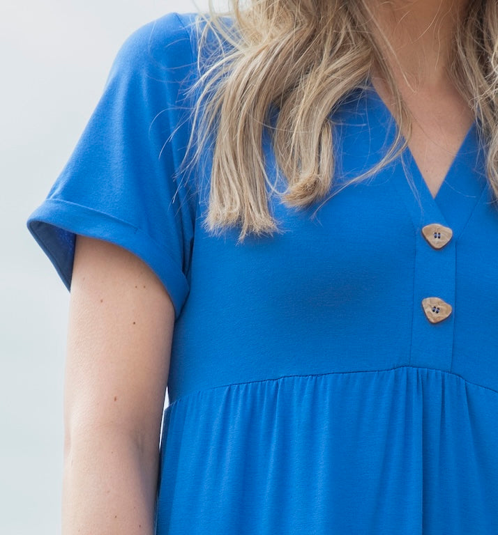 KADOU BOUTIQUE Marble Casual Dress — detail close-up