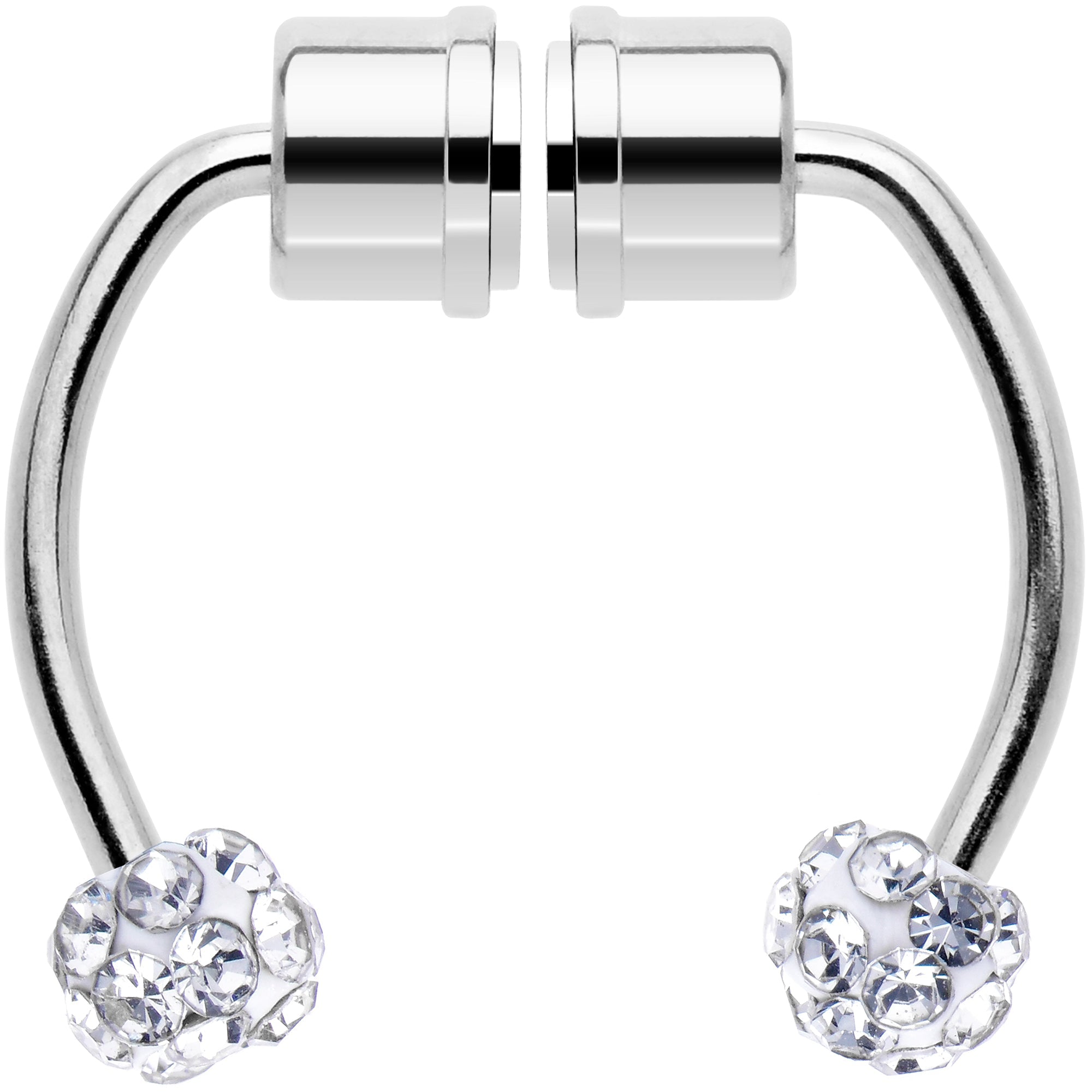 BodyCandy Clear Gem Magnetic Septum Ring Horseshoe Non-Pierced Fake Nose Ring Set — lifestyle context