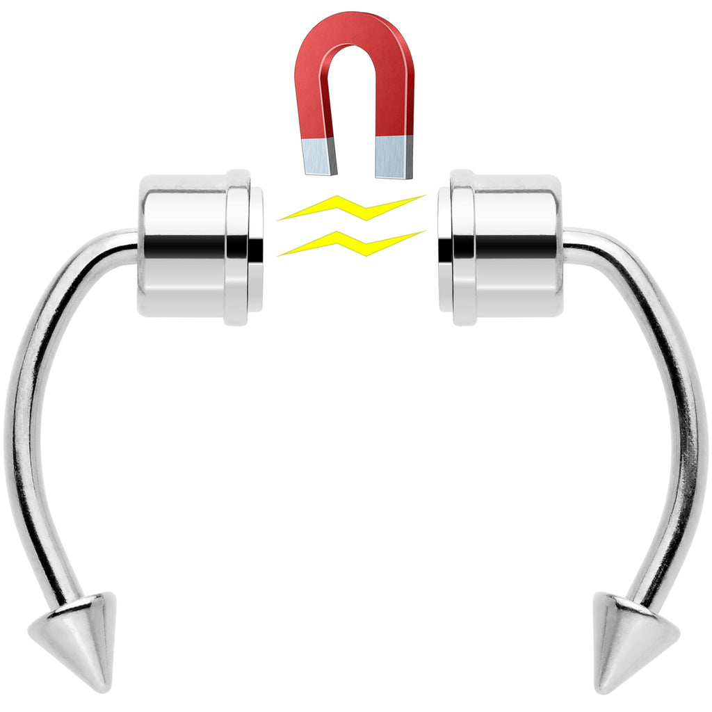 BodyCandy Magnetic Septum Ring Horseshoe Non-Pierced Fake Nose Ring Set — side view
