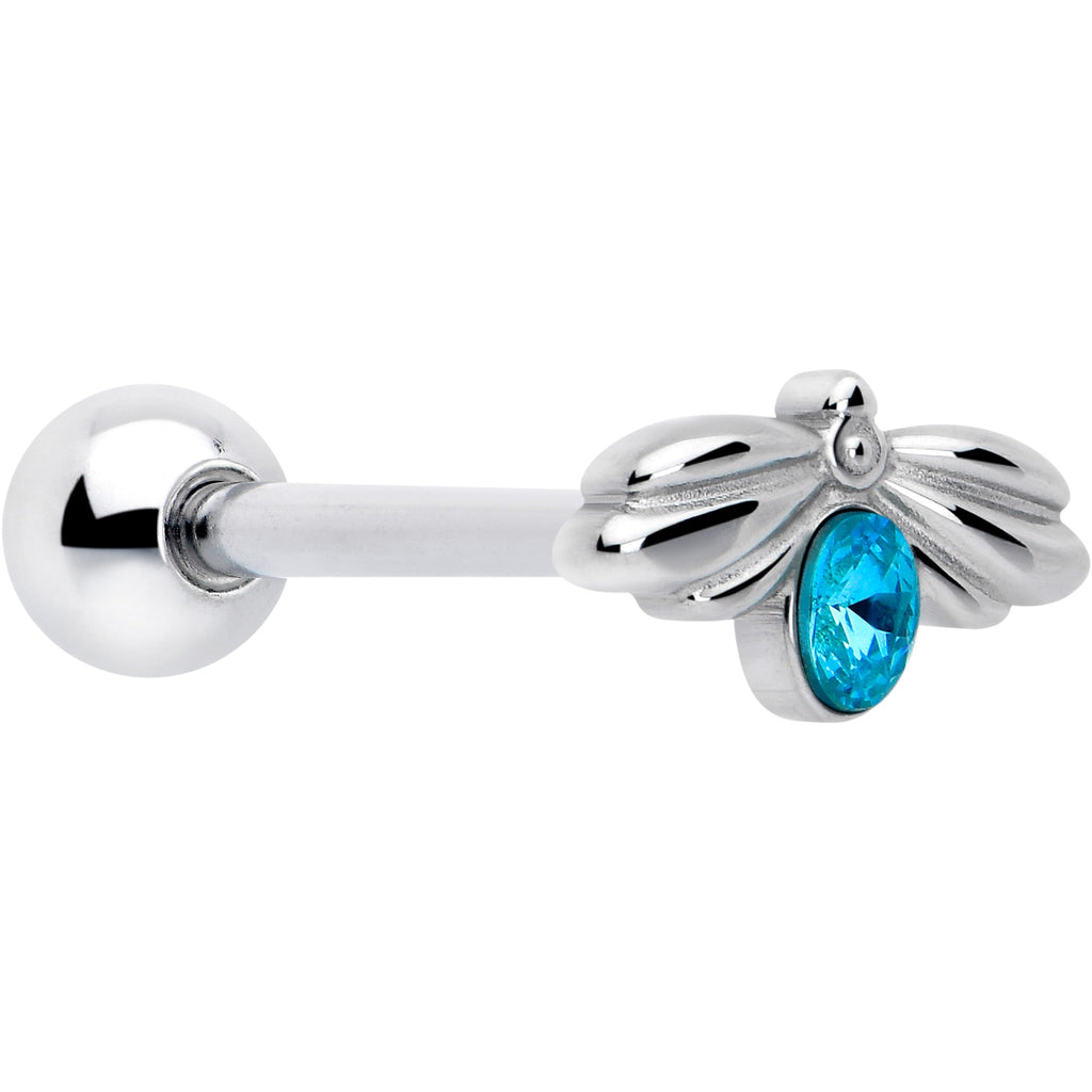 BodyCandy Blue Gem Little Cutie Bee Barbell Tongue Ring — main product shot