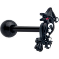 BodyCandy Black Raven Witch Barbell Tongue Ring — main product shot