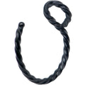 BodyCandy Black Twisted Stainless Steel Clip on Hoop Fake Nose Ring — main product shot
