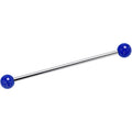 BodyCandy 14G Shimmer Midnight Blue Ends Industrial Barbell 38mm — main product shot