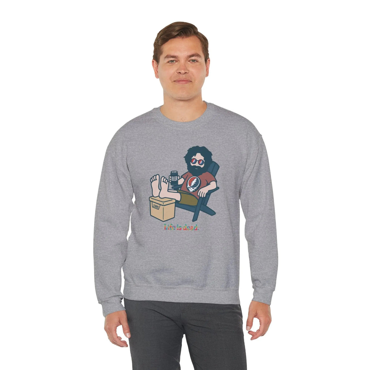 Stay Cool, Jerry Life is Dead Crewneck