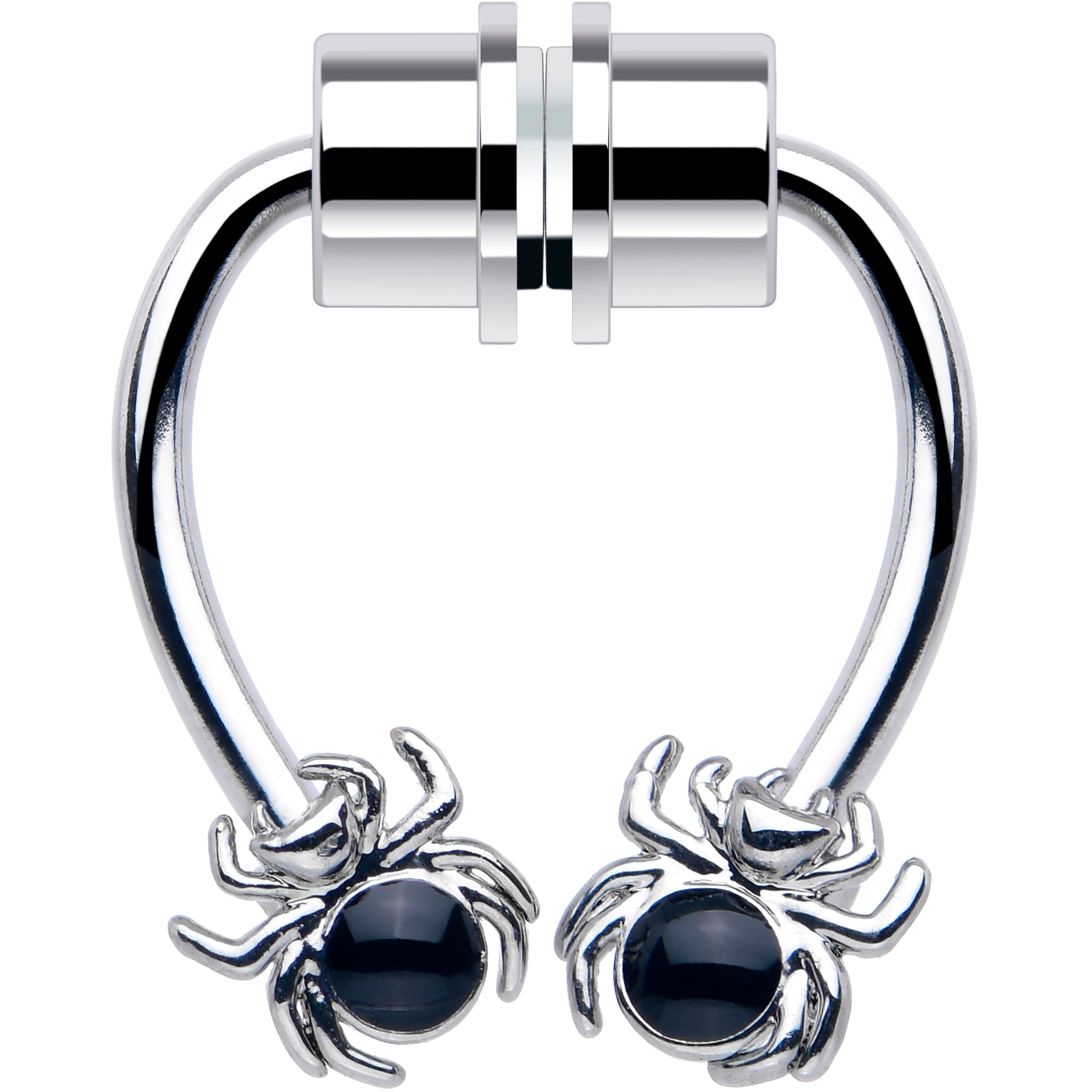 BodyCandy Spider Magnetic Septum Ring Horseshoe Non-Pierced Fake Nose Ring — main product shot