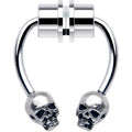 BodyCandy Skull Magnetic Septum Ring Horseshoe Non-Pierced Fake Nose Ring — main product shot