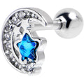 BodyCandy 16G 1/4 Blue Clear CZ Gem Starry Night Sky Cartilage Earring — main product shot