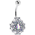BodyCandy Aurora Gem Retro Sunburst Belly Ring — main product shot
