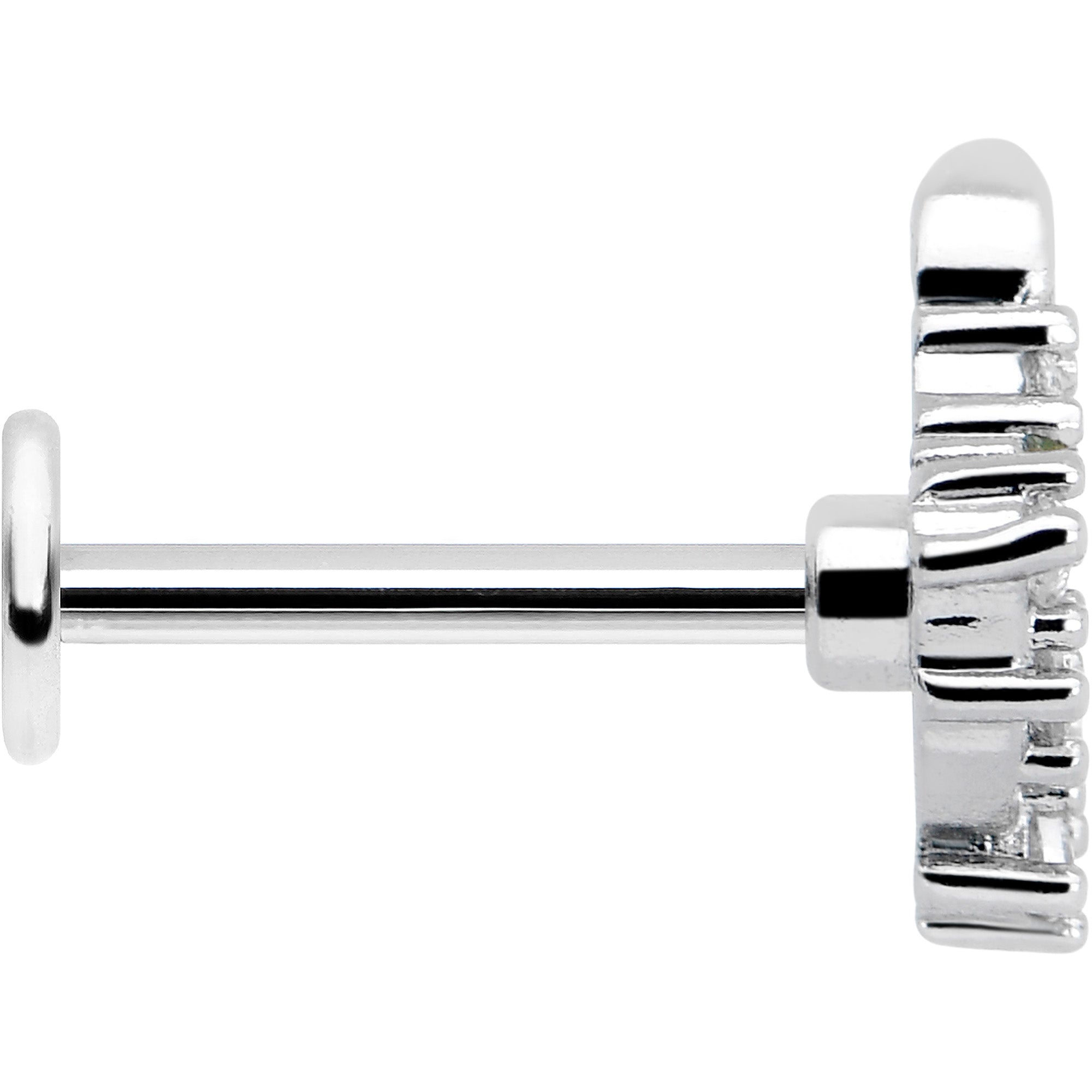 BodyCandy 16G 5/16 Clear CZ Gem Morning Leaves Labret Monroe Tragus — lifestyle context