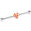 BodyCandy 14G Santa's Reindeer Industrial Barbell 38mm — main product shot