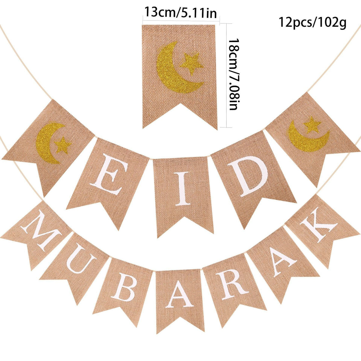 MR026 EID MUBARAK Party Decorative Banner