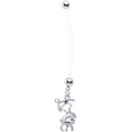 BodyCandy Bioplast PTFE Love Little Baby Feet Dangle Pregnancy Belly Ring — main product shot