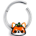 BodyCandy 16G 3/8 Holly Holiday Fox Hinged Segment Ring — main product shot