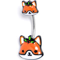 BodyCandy Holly Holiday Fox Double  Mount Belly Ring — main product shot