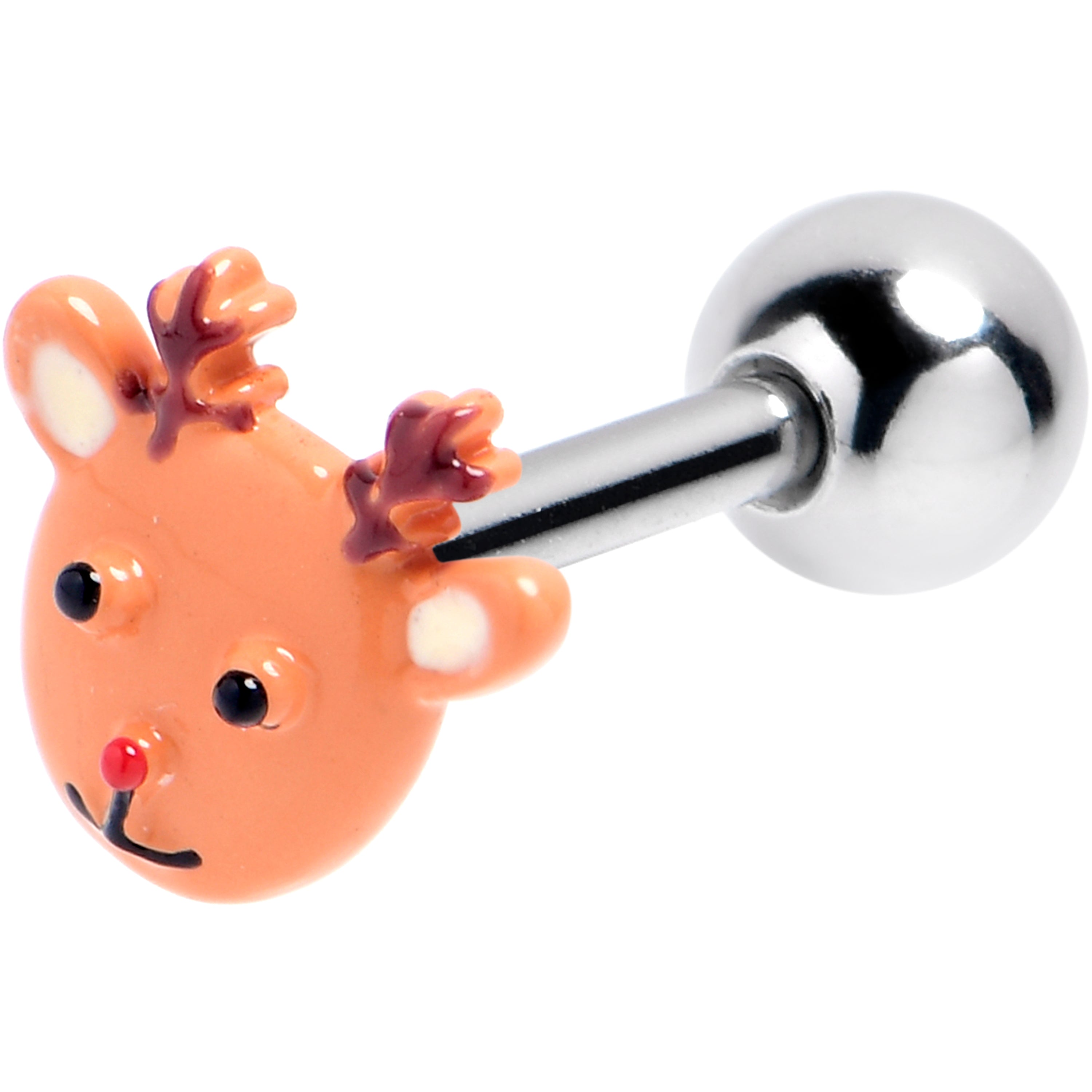 BodyCandy 16G 5/16 Santa's Reindeer Cartilage Tragus Earring — main product shot