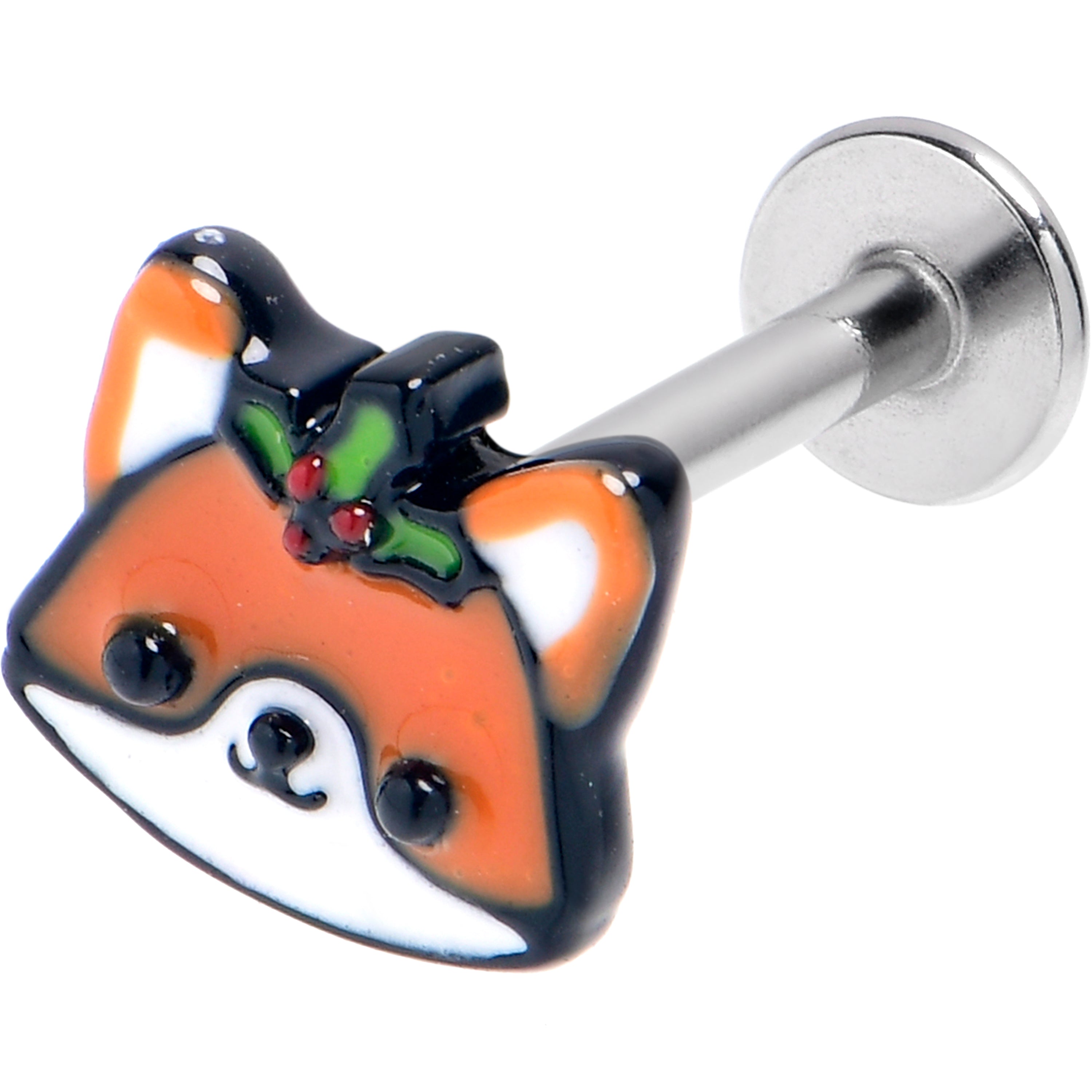 BodyCandy 16G 5/16 Holly Holiday Fox Labret Monroe Tragus — main product shot
