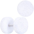 BodyCandy 18G White Shimmer Acrylic Cheater Plug Set — main product shot