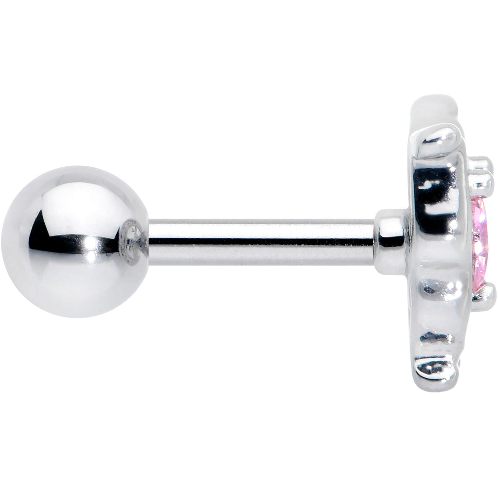 BodyCandy 16G 1/4 Pink Gem Fancy Fab Butterfly Cartilage Tragus Earring — lifestyle context