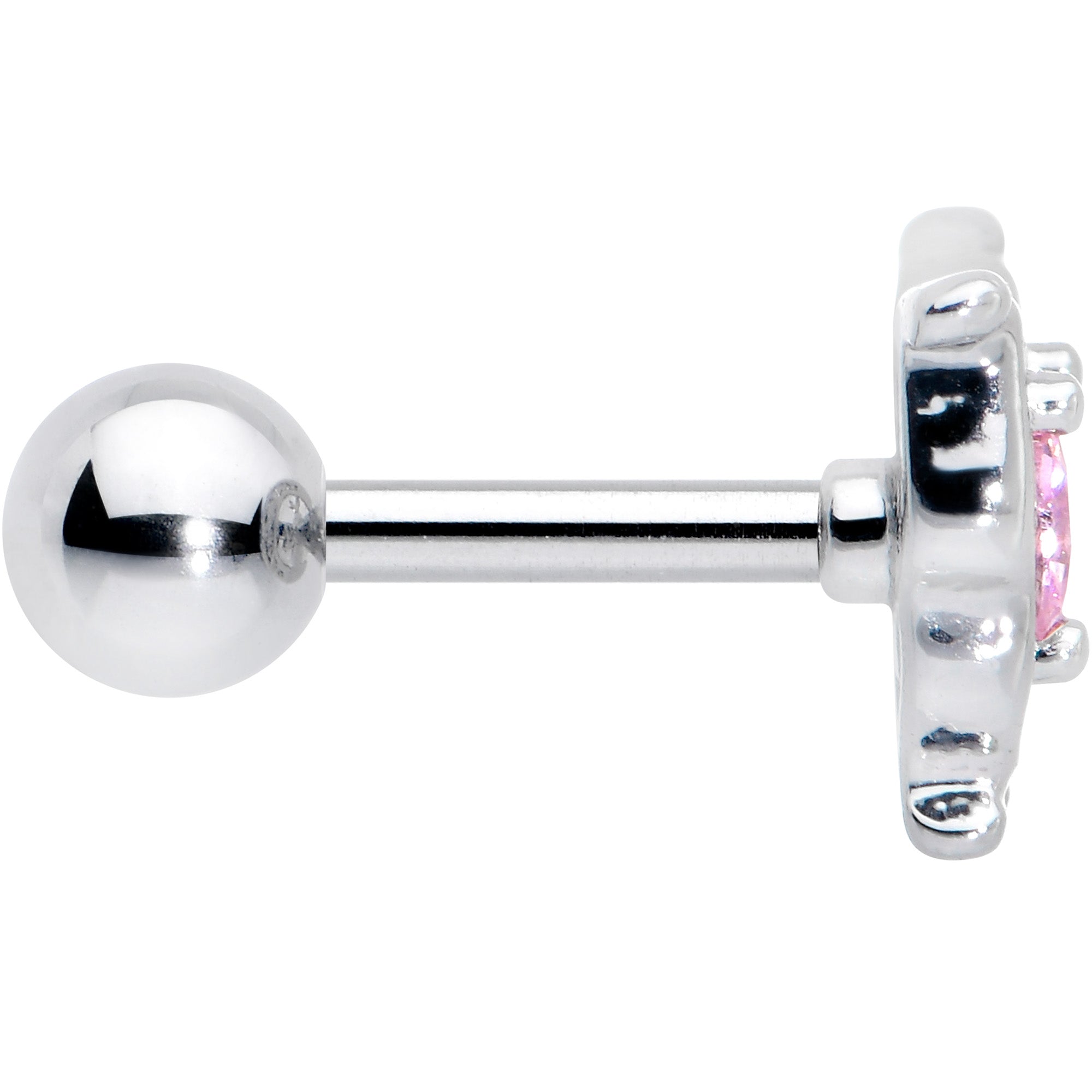 BodyCandy 16G 1/4 Pink Gem Fancy Fab Butterfly Cartilage Tragus Earring — lifestyle context