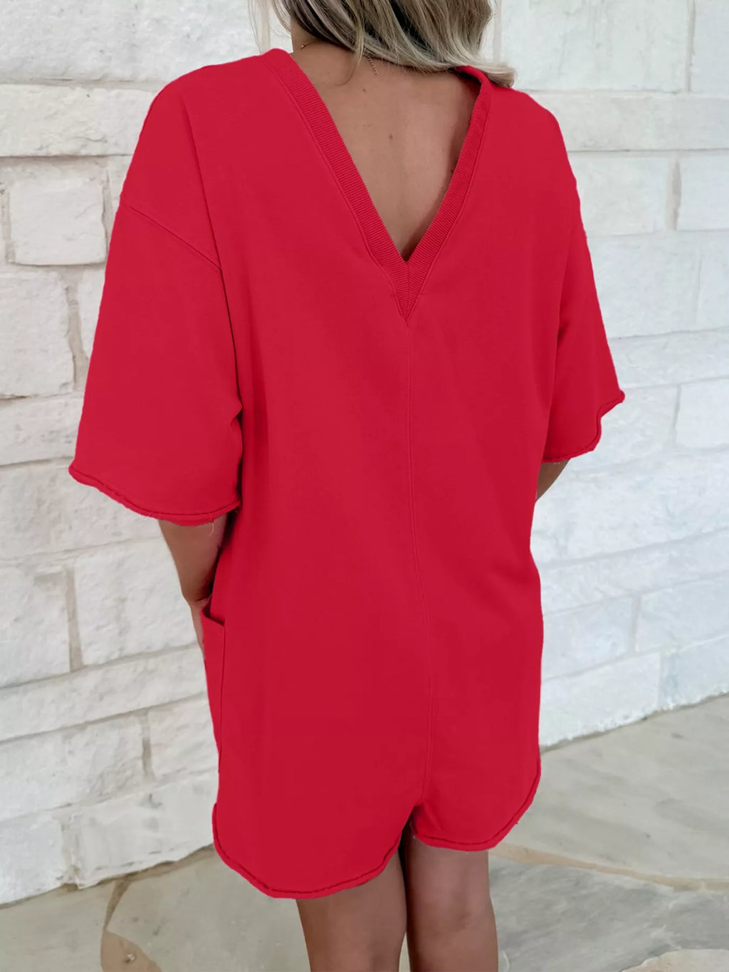 Casual Loose Half Sleeve Romper