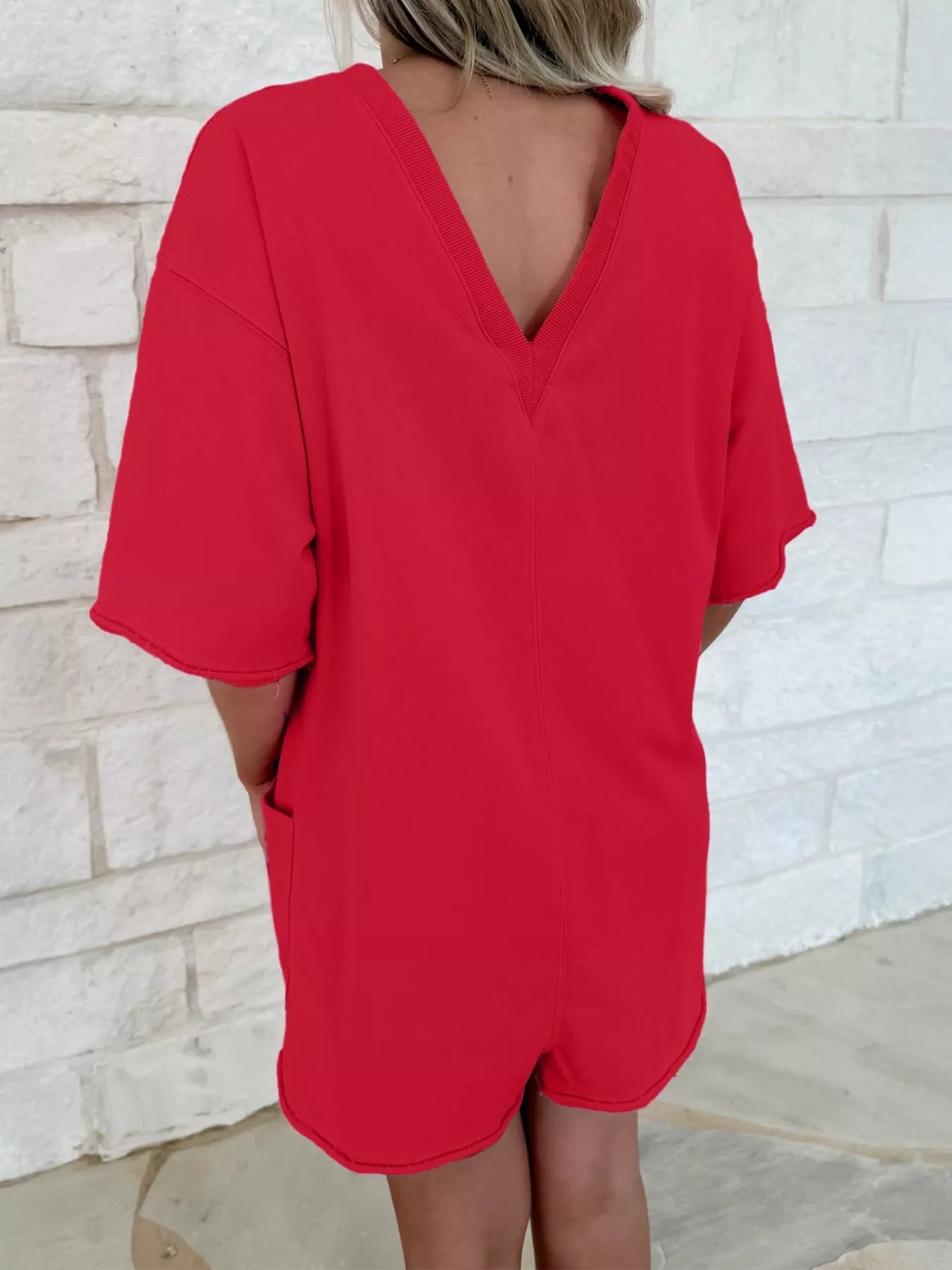 Casual Loose Half Sleeve Romper