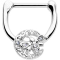 BodyCandy 16G 5/16 Clear Gem Lunar Dragonfly Cartilage Clicker — main product shot