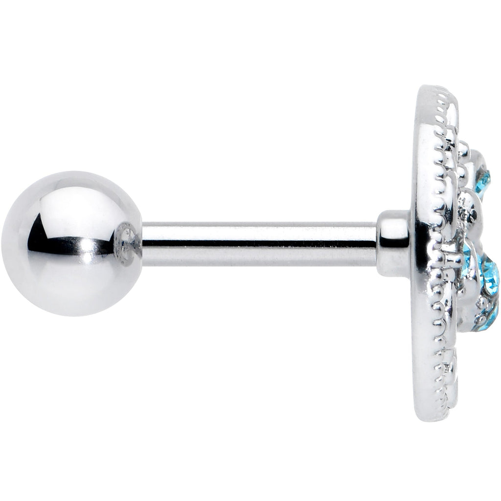 BodyCandy 16G 1/4 Blue Gem Lunar Dragonfly Cartilage Tragus Earring — lifestyle context