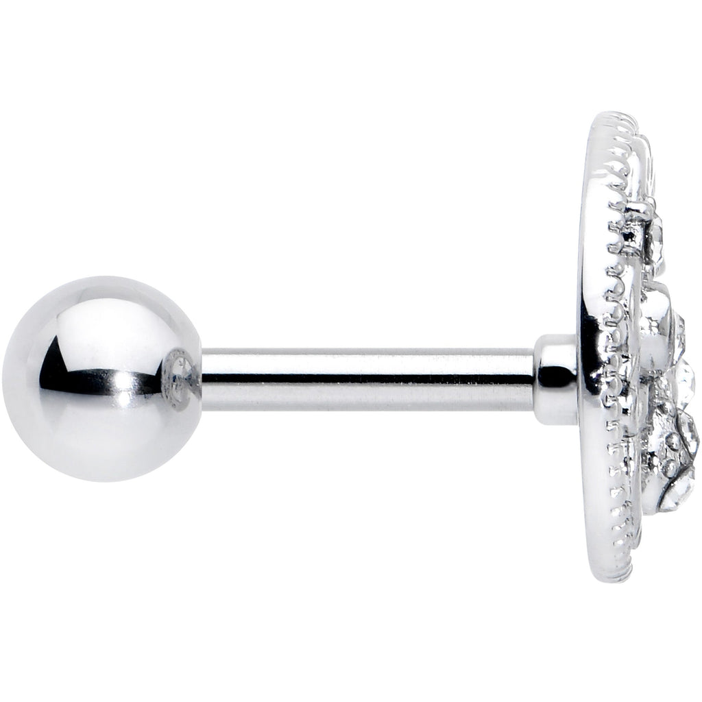 BodyCandy 16G 1/4 Clear Gem Lunar Dragonfly Cartilage Tragus Earring — lifestyle context