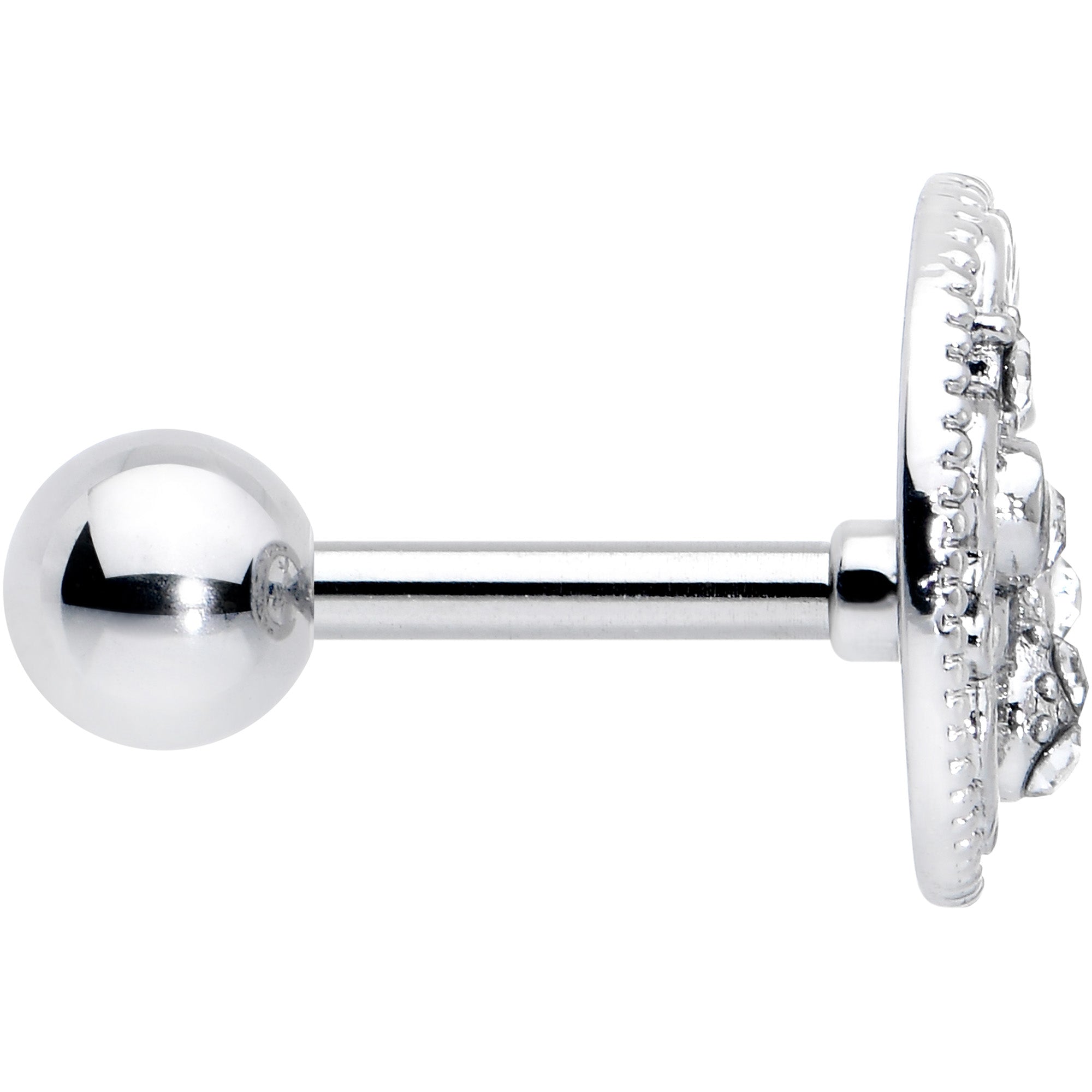 BodyCandy 16G 1/4 Clear Gem Lunar Dragonfly Cartilage Tragus Earring — lifestyle context