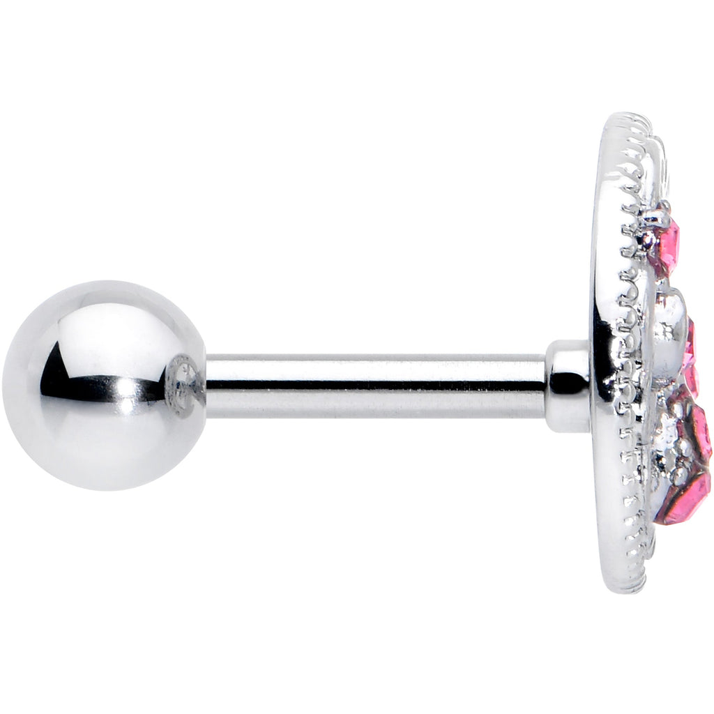 BodyCandy 16G 1/4 Pink Gem Lunar Dragonfly Cartilage Tragus Earring — lifestyle context
