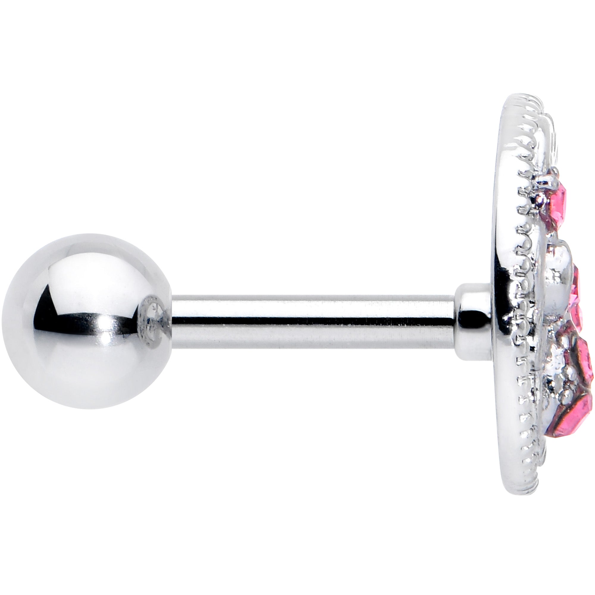 BodyCandy 16G 1/4 Pink Gem Lunar Dragonfly Cartilage Tragus Earring — lifestyle context