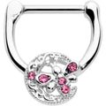 BodyCandy 16G 5/16 Pink Gem Lunar Dragonfly Cartilage Clicker — main product shot
