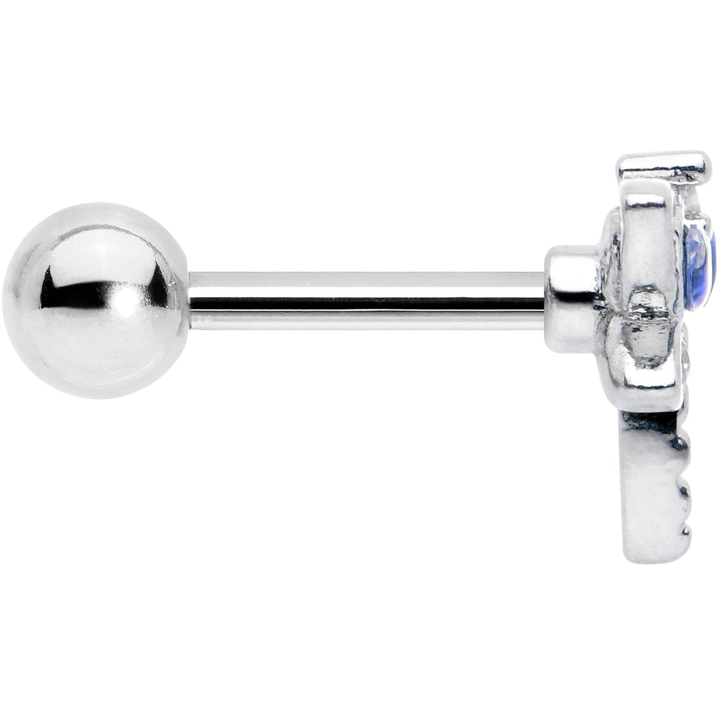 BodyCandy 16G 1/4 Blue CZ Gem Dragonfly Style Cartilage Tragus Earring — lifestyle context