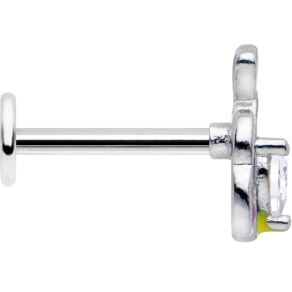 BodyCandy 16G 5/16 Clear CZ Gem Butterfly Love Bug Labret Monroe Tragus — lifestyle context