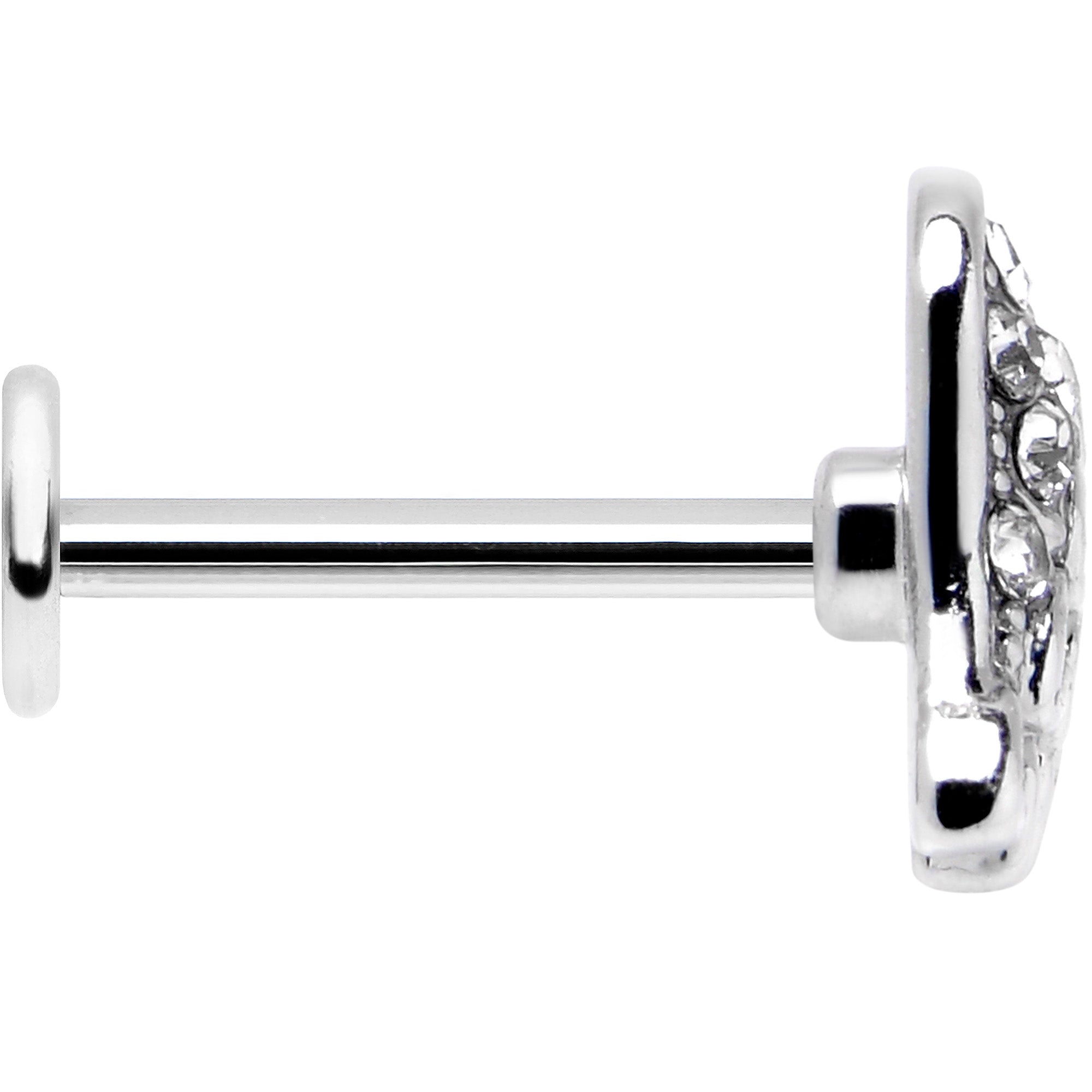 BodyCandy 16G 5/16 Clear Gem Heavenly Heart Angel Wing Blue Labret Tragus — lifestyle context
