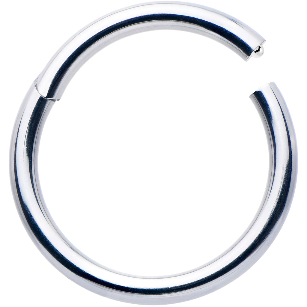BodyCandy 14G 1/2 316L Surgical Steel Precision Hinged Segment Hoop — detail close-up