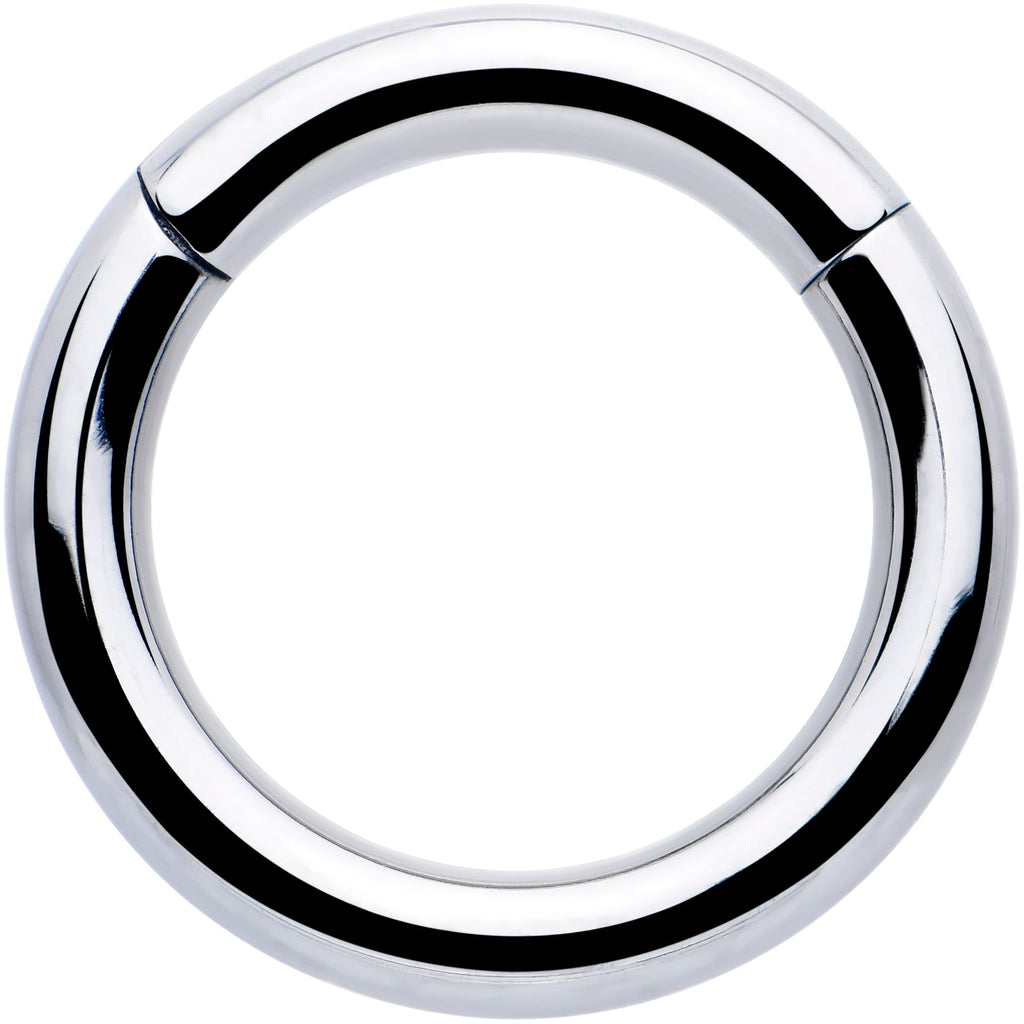 BodyCandy 8G 9/16 316L Surgical Steel Precision Hinged Segment Hoop — main product shot