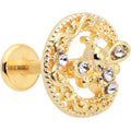 BodyCandy 16G 5/16 Clear Gem Gold Tone Interally Threaded Dragonfly Labret — main product shot