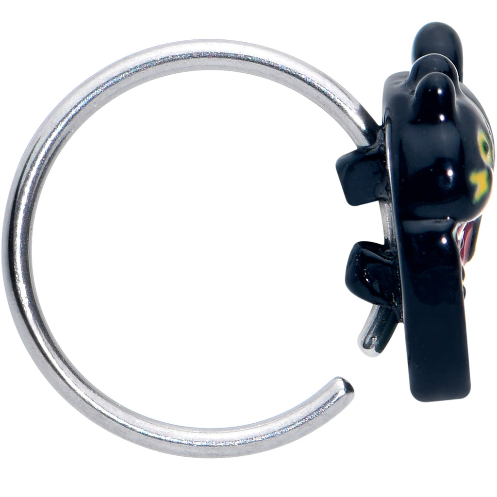 BodyCandy 20G 5/16 Watermelon Cat Love Nose Hoop — lifestyle context
