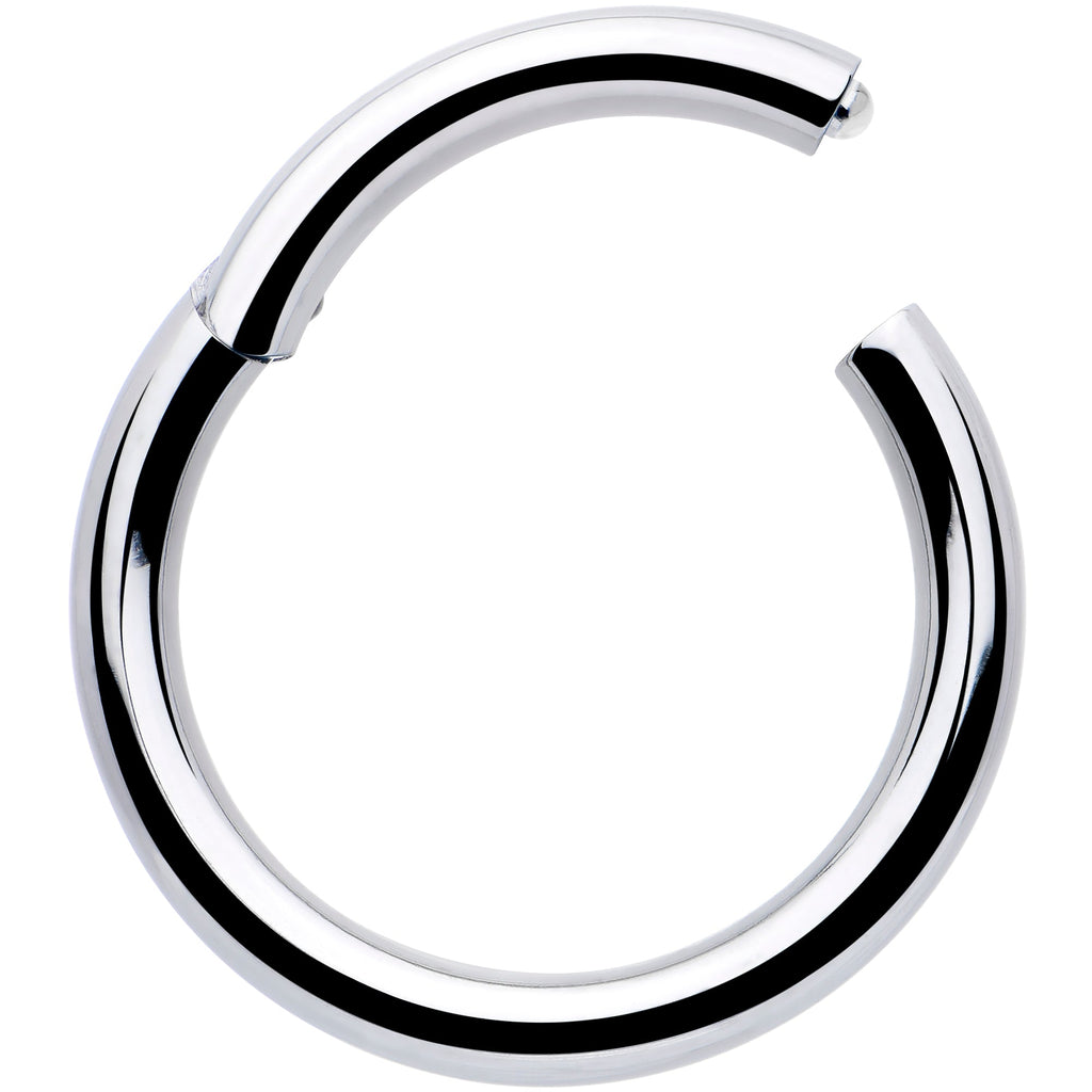 BodyCandy 10G 5/8 316L Surgical Steel Precision Hinged Segment Hoop — detail close-up