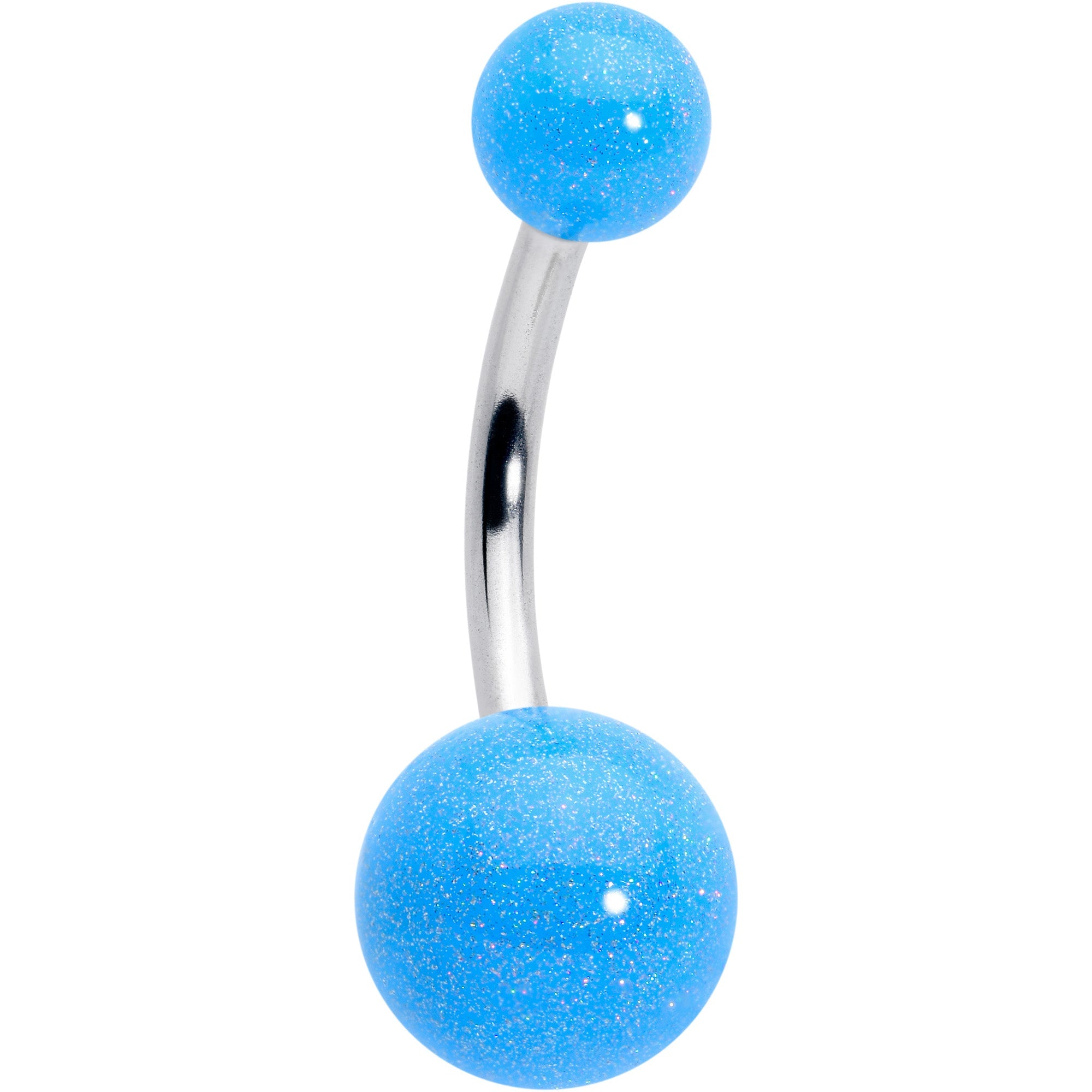 BodyCandy Pastel Shimmer Blue Ends Belly Ring — main product shot