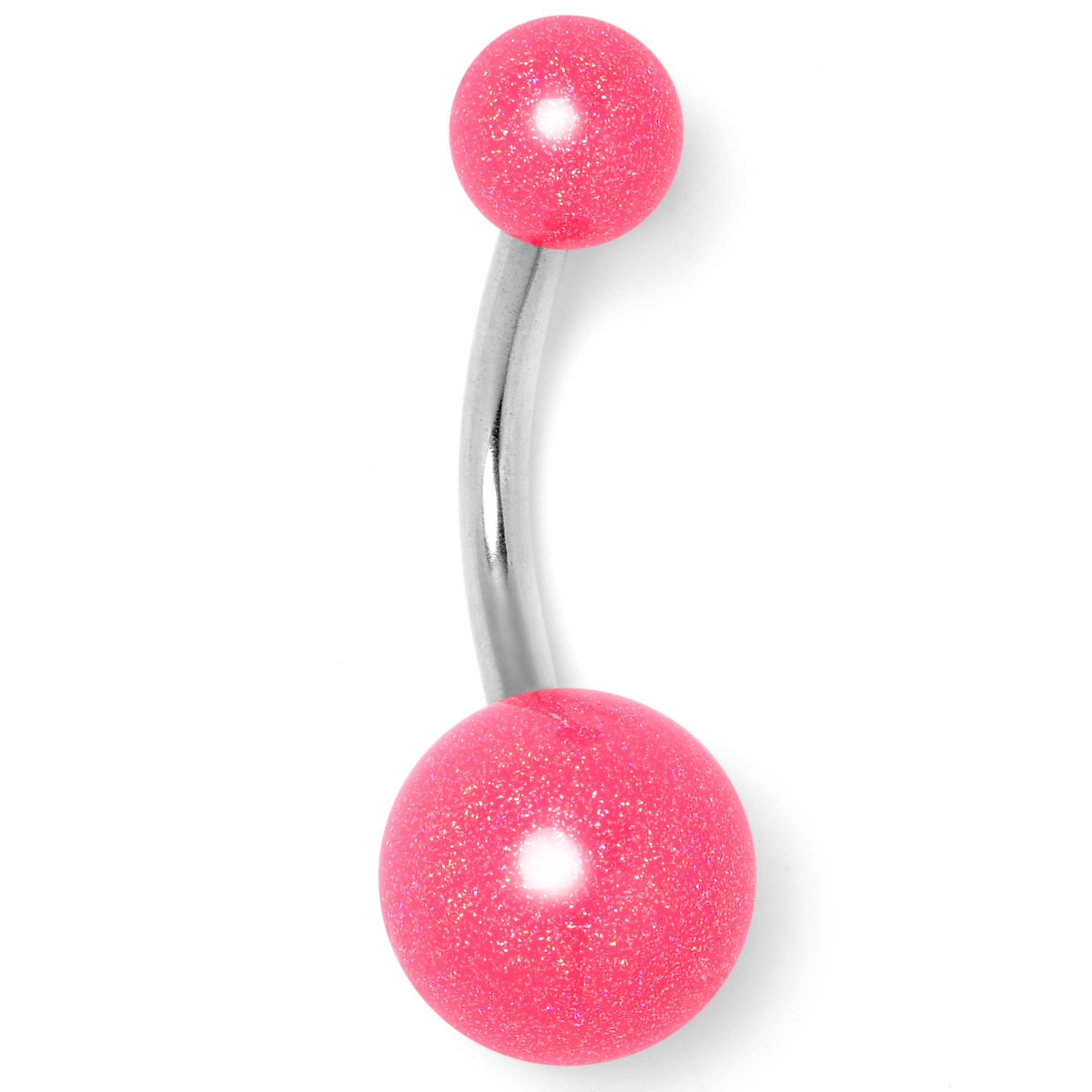 BodyCandy Pastel Shimmer Pink Ends Belly Ring — lifestyle context